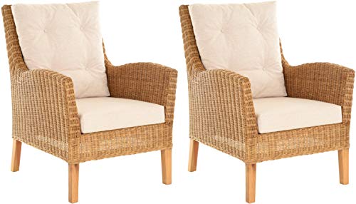 Lot de 2 fauteuils Patchwork Louisiane - Multicolore Lot de 2 fauteuils Patchwork Louisiane - Multicolore