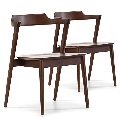VS Venta-stock Pack 2 chaises Venus, Couleur Noyer, Bois Massif, 58 cm (Longueur) 57,5 cm (Profondeur) 76 cm (Hauteur) VS Venta-stock Pack 2 chaises Venus, Couleur Noyer, Bois Massif, 58 cm (Longueur) 57,5 cm (Profondeur) 76 cm (Hauteur)