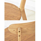 NAN liang Chaise de salle à manger en chêne de style moderne avec chaise amovible avec sièges solides au dossier, 250 lb Soutien