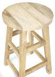 Elm Home and Garden Tabouret de Bar en Bois Massif 70 cm