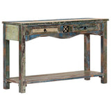 Tidyard Table Console | Table d’entrée Industriel 120x40x75 cm en Bois Solide de Récupération