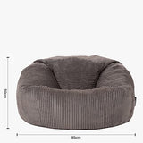 Icon Pouf Classique en Velours Côtelé Kingston, Pouf Poire Salon pour Adultes, Fauteuil Pouf