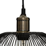 Suspension "Noa" - métal fialire - noir D34 cm - Atmosphera créateur d'intérieur