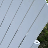 Outsunny Fauteuil de Jardin Adirondack Chaise Longue inclinable en Bois 97L x 73l x 93H cm Blanc