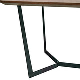 Marque Amazon - Rivet - Table de salle à manger au style industriel, largeur 160 cm, Noyer
