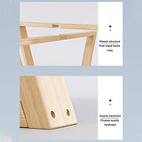LUWOFU Petite Table de Chevet Salon, Table Basse Ronde, en Bois Moderne Simple élégante Stable Stable Stabilit Structure Bandin,Blanc