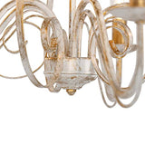 Qazqa Lustre | Chandelier Classique Rustique - Giuseppe Hl Lampe Blanc Crème - E14 - Convient pour LED - 5 x 40 Watt