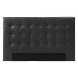 Designetsamaison Tête de lit capitonnée Noir 160 cm - Confort