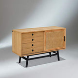 Robin des bois - Buffet chêne LALALA 1 Porte, 2 tiroirs, 120 cm