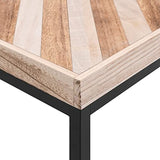 Table basse moderne, table de salon, table centrale en bois massif, élégante rectangulaire pour salon, bureau à domicile