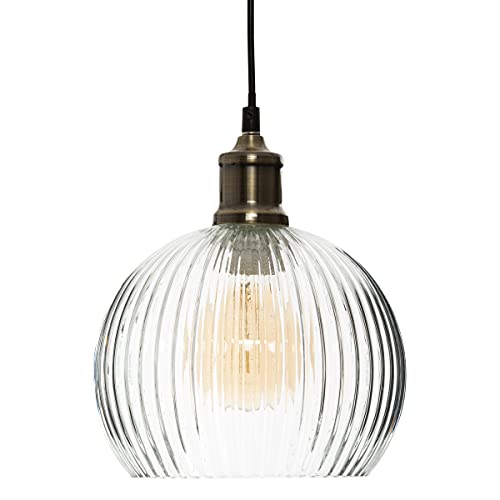 Atmosphera - Suspension en Verre Transparent Laye D 20 cm Atelier d Atmosphera - Suspension en Verre Transparent Laye D 20 cm Atelier d'hiver