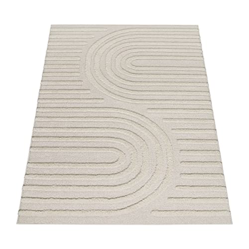 Paco Home Tapis Poils Longs Tapis De Salon Tapis Shaggy Aspect 3D Ethnique Boho Look Vintage Doux, Dimension:160x220 cm, Couleur:Crème 7 Paco Home Tapis Poils Longs Tapis De Salon Tapis Shaggy Aspect 3D Ethnique Boho Look Vintage Doux, Dimension:160x220 cm, Couleur:Crème 7