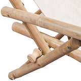 vidaXL Chaise de terrasse en Bambou