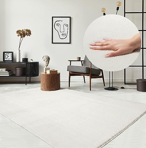 the carpet Relax Tapis Moderne à Poils Courts et Moelleux, Dessous ant –  Shop Planète Déco