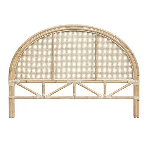 Rendez-Vous Deco - Tête de Lit en Rotin - Idéale pour lit 140 x 190 - Modèle Madya - Inspiration Bohème Chic - L.140 cm x H.100 cm - 5 kg Rendez-Vous Deco - Tête de Lit en Rotin - Idéale pour lit 140 x 190 - Modèle Madya - Inspiration Bohème Chic - L.140 cm x H.100 cm - 5 kg