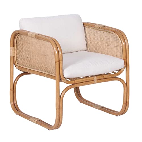 Casa Moro Fauteuil en rotin BIMA avec 2 coussins - Extra large - En rotin naturel - Qualité - Style bohème chic - Fauteuil rétro - Pour jardin, terrasse, salle à manger - CF2221 Casa Moro Fauteuil en rotin BIMA avec 2 coussins - Extra large - En rotin naturel - Qualité - Style bohème chic - Fauteuil rétro - Pour jardin, terrasse, salle à manger - CF2221