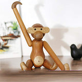 NC Décor à La Maison Suspendu en Bois Singe Poupées Figurine Nordique Sculpture sur Bois Artisanat Animal Cadeaux Décoration Accessoires pour La Maison Salon