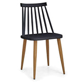 Paris Prix - Lot De 2 Chaises Scandinaves Estelle 77cm Noir