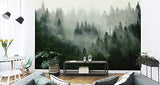 Muralo Papier Peint Forêt dans Le Brouillard 240 x 360 Vinyle Scène Brume Nature - 167720496