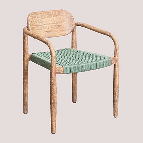 SKLUM Lot de 2 chaises de Salle à Manger Naele avec accoudoirs Vert Aquamarine SKLUM Lot de 2 chaises de Salle à Manger Naele avec accoudoirs Vert Aquamarine