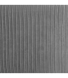 Atmosphera - Fauteuil en Velours Gris plissé H 78 cm Solaro