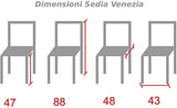 ZStyle Chaise en paille modèle Venezia en bois coloré, pour restaurant, gîte, cuisine - vert, bleu, jaune, rouge
