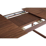 Miliboo Table à Manger Extensible rectangulaire en Bois foncé Noyer L160-240 cm LAHO