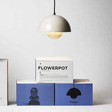 La Gamme Flowerpot de Verner Panton : des luminaires intemporels - VP1 - Suspension - Ø 230 x H 160 mm, Blanc