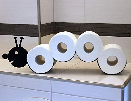 DanDiBo Porte-rouleau de papier toilette en métal Noir