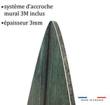 HXA DECO - Planche de Surf Décorative,Multi Choix,Décoration Murale,Impression sur Alu Dibond, Fleurs, 150x40 cm