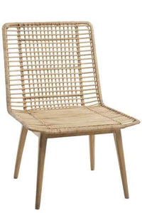 J-line Chaise en rotin et Bois de manguier