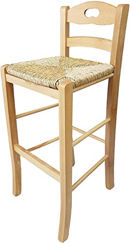 Snack Tabouret en paille H67 Naturel