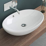 Lavabo Vasque à Poser Blanc 63cm Lave Main Sogood Bruxelles306 63x42x15,5cm