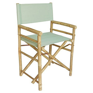 Bamboo 18 Inch Standard Height Directors Chairs with Solid Cover by Zew