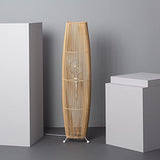 LEDKIA LIGHTING Lampadaire Bambou Komu 1000x250 mm Naturel E27 Bambou pour Décoration Salon, Chambre, Cuisine