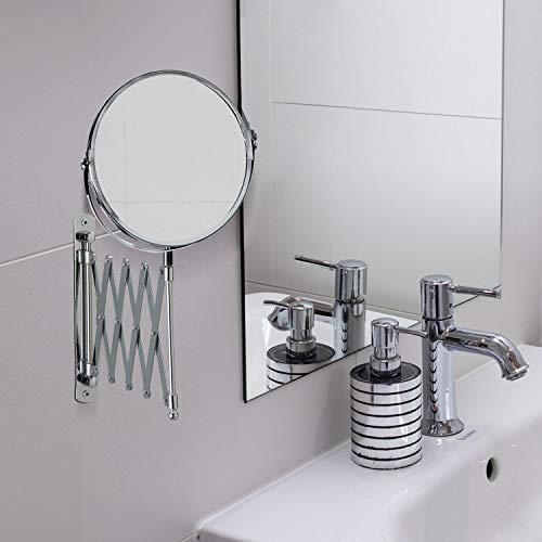 Miroir Grossissant Lumineux MAD Miroir Mural Pivotant Double Face Avec Grossissement 3X De 8 Pouces Miroir Salle De Bain Pivotant