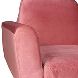 Menzzo Danube Fauteuil, Velours, Rose, 83