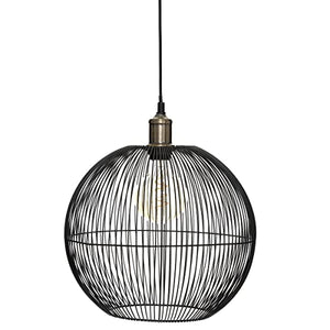 Suspension "Noa" - métal fialire - noir D34 cm - Atmosphera créateur d'intérieur