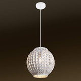 Luminaire Tahia, suspension rotin, blanc, 60 W, ø 31 x H 31 cm