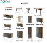 MHF Table basse de salon moderne Basic 12 de 86 cm de large