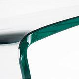 Kave Home - Table Basse Burano en Verre trempé et Transparent de Forme rectangulaire 110 x 55 cm