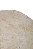 Stones Trapezio Table Basse, Pierre Blanche Fossile, 100x52x28 cm