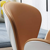 Pliantes Chaise Chaise D'ordinateur Chaise De Bureau Maison Chaise Swan Taille Chaise Pivotante Chaise D'exposition Cadeau (Color : Brown, Size : 76 * 66cm)