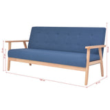 Luckyfu ce canapé 3 Places en Tissu Bleu.Ce canapé au Design élégant et Moderne également très Comodo. canapé de séjour.