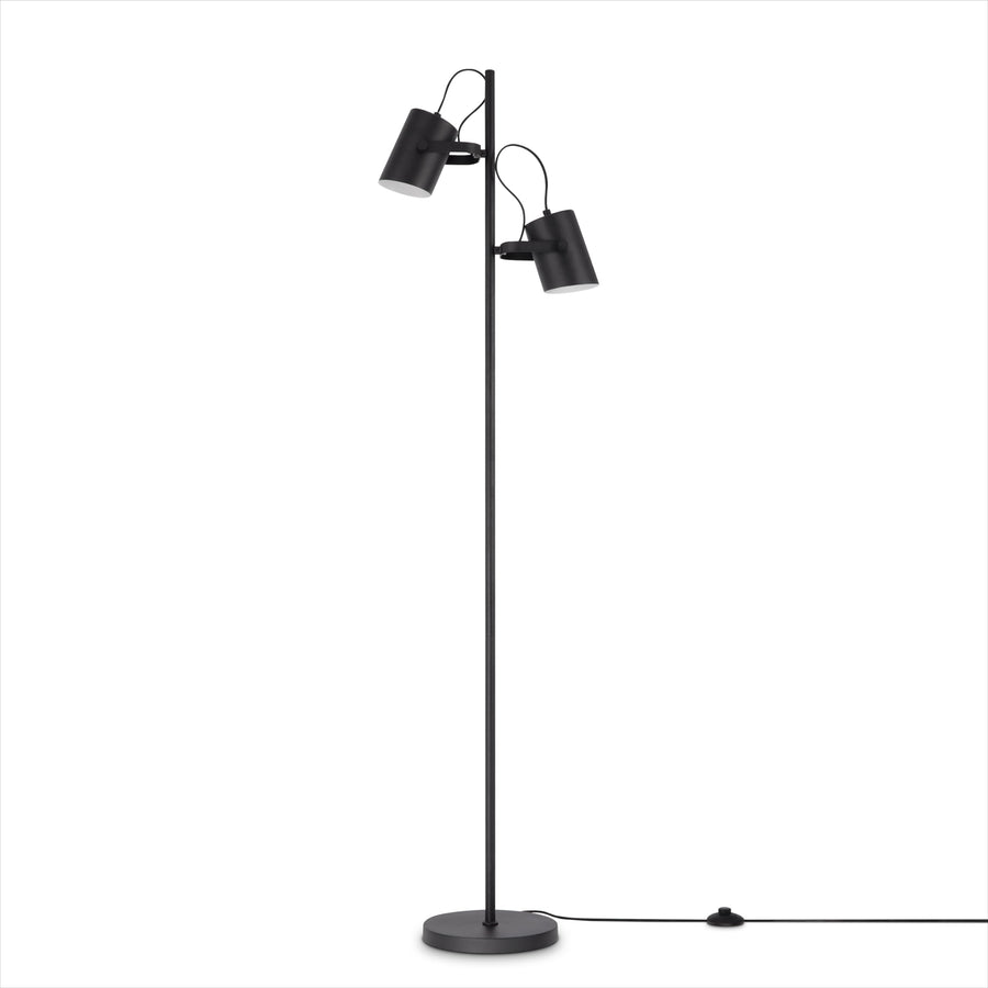 Paco Home Lampadaire réglable en hauteur Métal Lampe de lecture Salon Lampe orientable Industriel Moderne Rétro, Couleur:Noir, Type de lampe___Technologie:E27