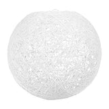 LUM&CO Abat-jour suspendu en forme de boule, blanc, 20 x 19 x 20 cm