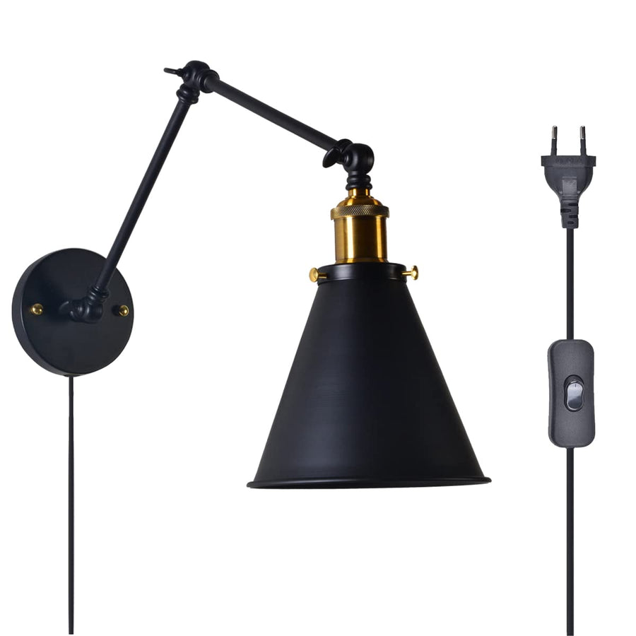 FREEDL Bras Long Applique Murale Industriel Avec Interrupteur, Extensible Lampe De Mur Intérieur Retro Avec Prise, Orientable Lampe Murale Chambre Vintage Avec Culot E27, Art Décor Pour Salon,A FREEDL Bras Long Applique Murale Industriel Avec Interrupteur, Extensible Lampe De Mur Intérieur Retro Avec Prise, Orientable Lampe Murale Chambre Vintage Avec Culot E27, Art Décor Pour Salon,A
