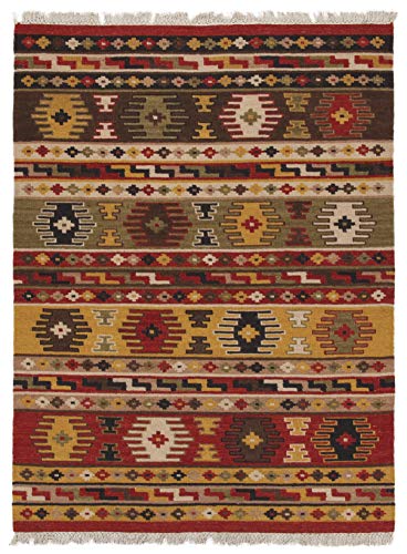 Kilim Carpets by Jalal Tapis Kilim Sivas 3 Rouge/Multicolore 160 x 230 cm