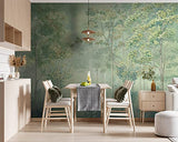 Tapeko Papier Peint Panoramique Nature 260x180 cm style 3D Forêt Feuillage des Arbres Nature Papier Peint intissé Couleurs Douces pour Chambre Salon Décoration Murale u78448v1