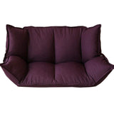 KJRJSF Canapé et canapé de Sol Ajustables pour Le Salon et la Chambre à Coucher rabattables avec Le siège d'amour inclinable (Color : Purple)